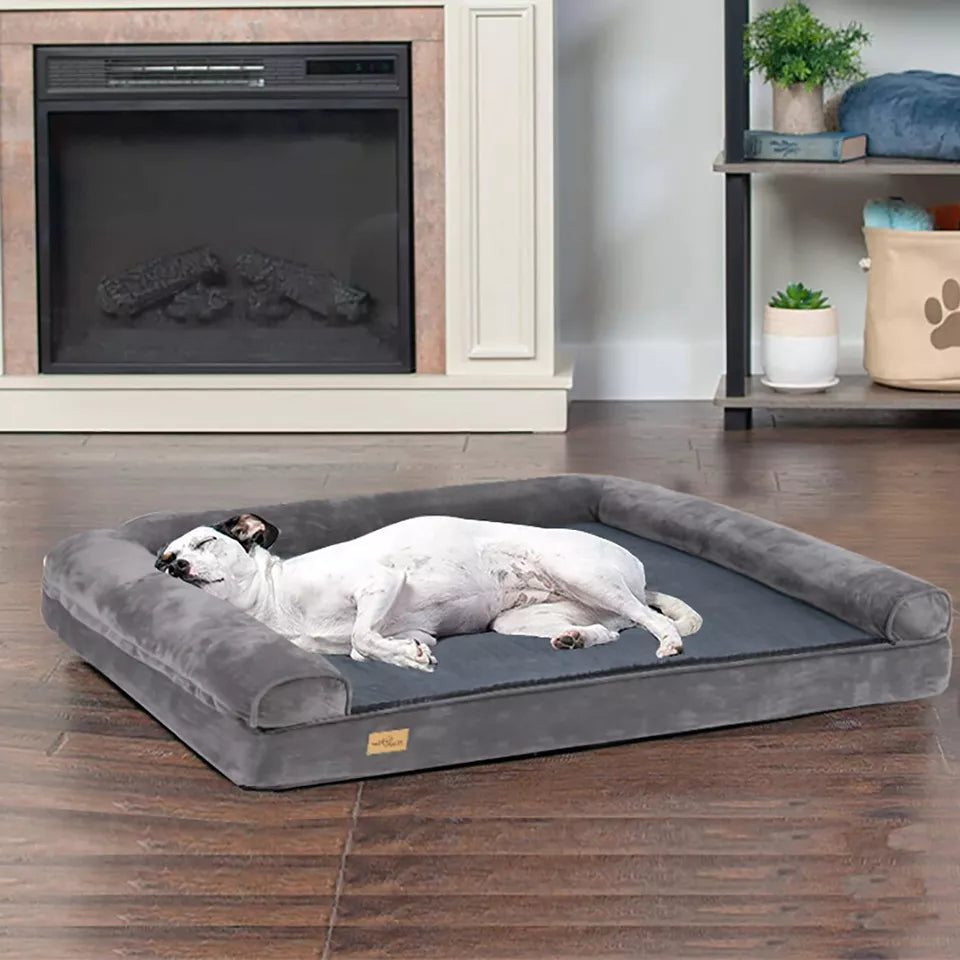 M to XXL Dog Sofa Bed – Plush, Waterproof & Orthopedic(XXL)