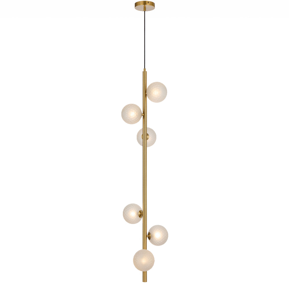 TFS 6 LT PENDANT 6x6wG9max KIT L1200 W265 H265 TEX 2m ANT GOLD/ FROST TEAR PATTERN