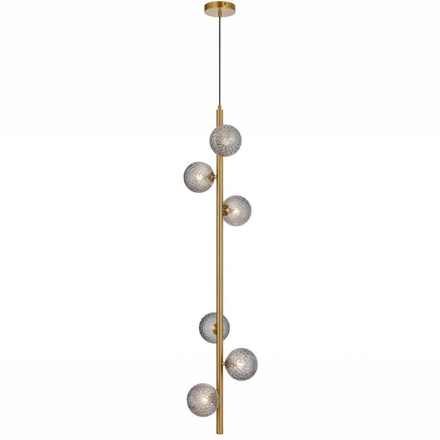 TFS 6 LT PENDANT 6x6wG9max KIT L1200 W265 H265 TEX 2m ANT GOLD/ SMOKE TEAR PATTERN