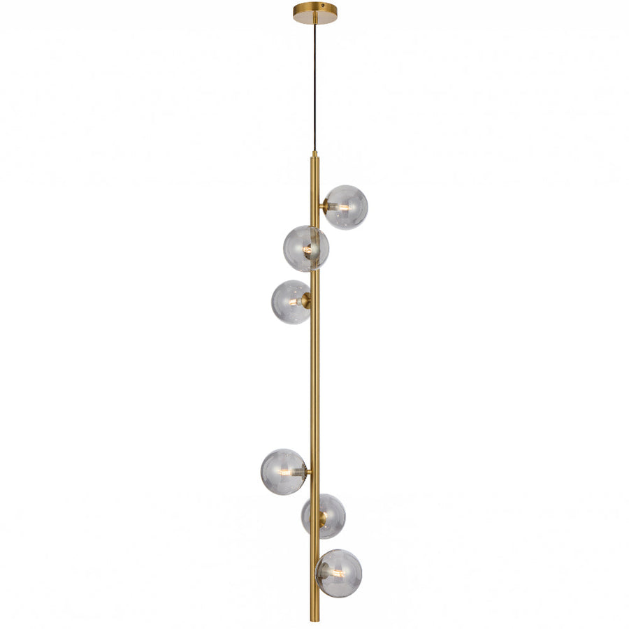 TFS 6 LT PENDANT 6x6wG9max KIT L1200 W265 H265 TEX 2m ANT GOLD/ SMOKE