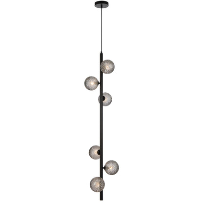 TFS 6 LT PENDANT 6x6wG9max KIT L1200 W265 H265 TEX 2m BLACK/ SMOKE TEAR PATTERN
