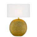 TFS CERAMIC TABLE LAMP 25wE27max H:460 D:320 GOLD/WHITE