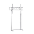 White Adjustable Free Standing TV Stand with Cable Management for 32-65 Inch TVs