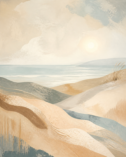 Coastal Drift artwork formatted for 40 by 50 centimetre canvas
