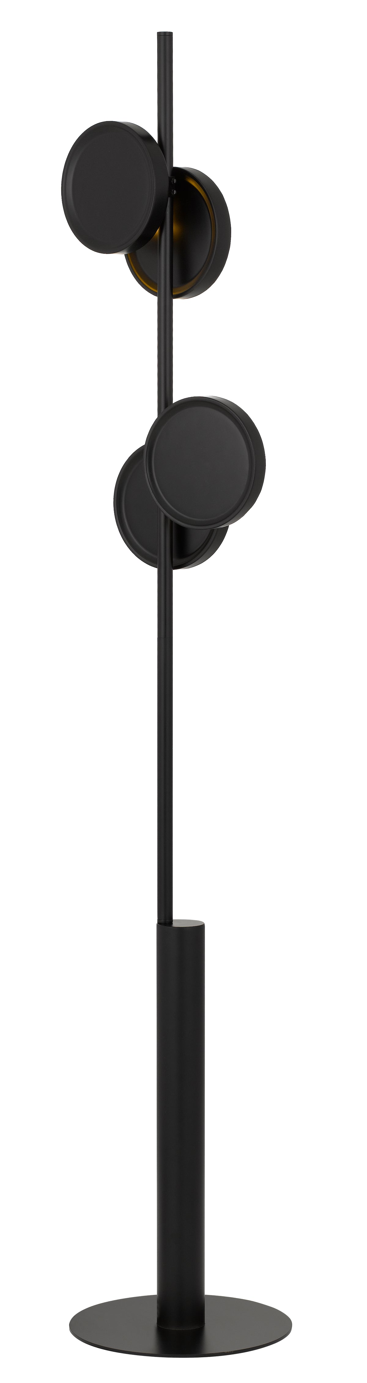 TFS FLOOR LAMP 2x6wG9max D:280 H:1600 Foot Switch BLACK/BLACK
