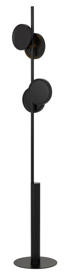 TFS FLOOR LAMP 2x6wG9max D:280 H:1600 Foot Switch BLACK/BLACK