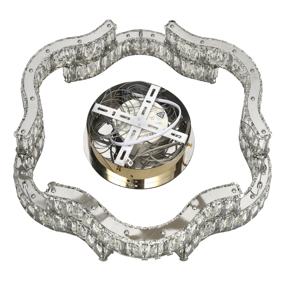 TFS 1 TIER PENDANT 36wLED DIM W/RMOTE 3600LM 2.5m cab 3300K-4200K-6500K GOLD