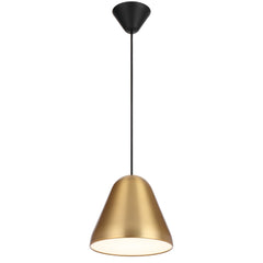 TFS 22CM PENDANT 25wE27max D220 H195 CAB 2M BRASS SATIN