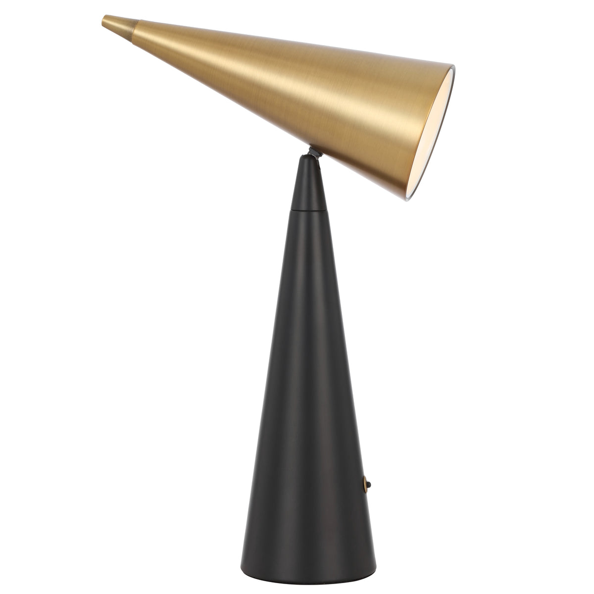 TFS TABLE LAMP 25wE27max L230 W110 H515 inline SWT BLACK / BRASS