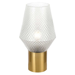 TFS TABLE LAMP 25wE27max D200 H350 CLEAR / ANT.GOLD
