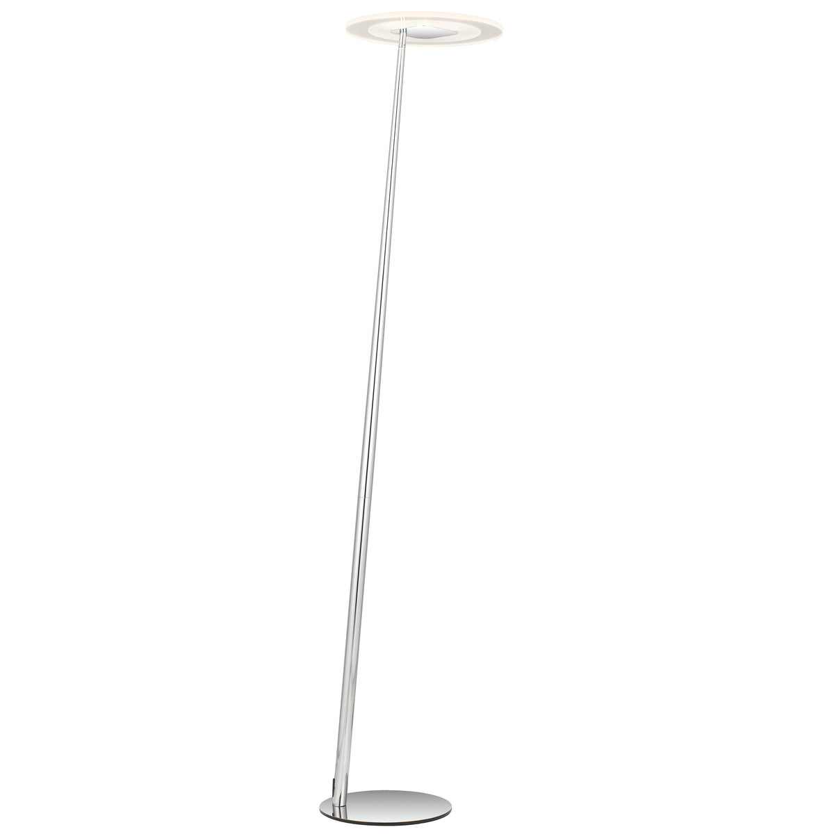 TFS LED FLOOR LAMP 12wLED 3CCT DIM 1800LM H1550 D350 foot swtch CHROME