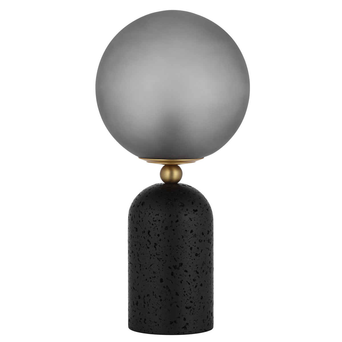 TFS TABLE LAMP 25wE27max D:200 H:420 INLINE BLACK TRA/ DARK ANT BRASS/GREY SMOKE