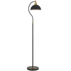 TFS FLOOR LAMP 25wE27max L375 W280 H:1550 SHADE D:250 H:215 BLACK SATIN/ BRASS