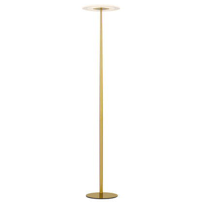 TFS LED FLOOR LAMP 12wLED 3CCT DIM 1800LM H1550 D350 foot swtch ANT GOLD
