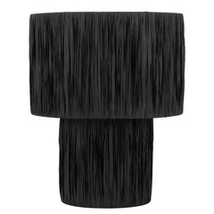 Wichita TFS LARGE TABLE LAMP 25wE27max D320 H380 INLINE SWT BLACK RAFFIA