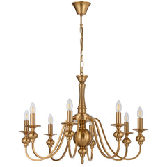 Solwood TFS 8LT PENDANT 8x25wE14max D:790 H:550 chain 2m COPPER