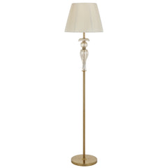 TFS FLOOR LAMP 25wE27max D400 H1650 foot swt ANT GOLD/ CHAMPAGNE/ CREAM