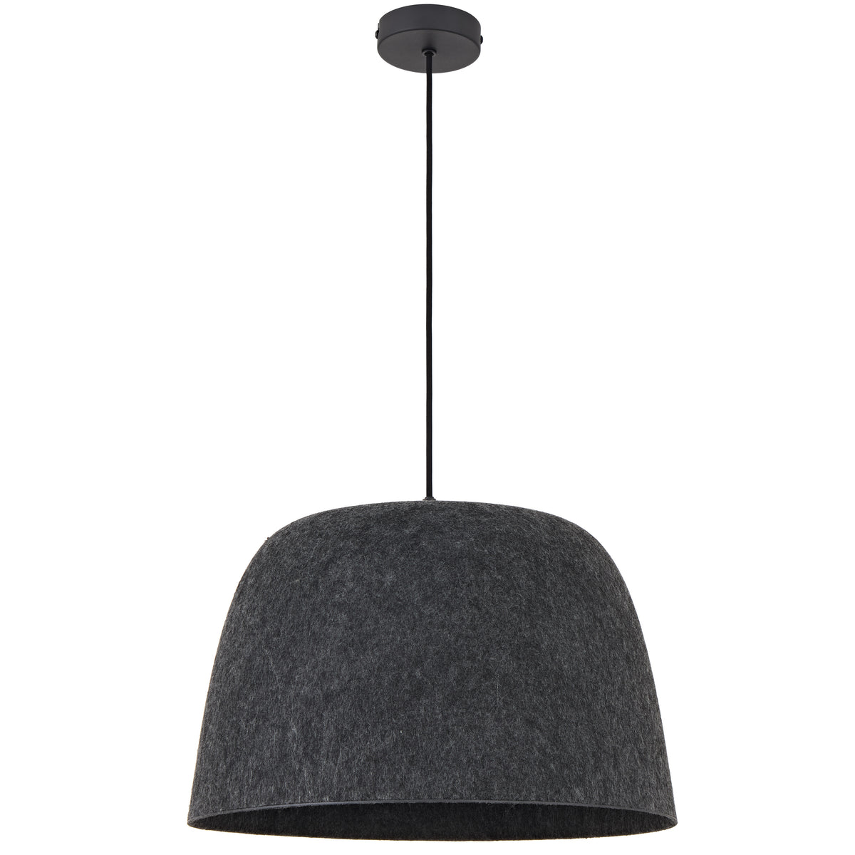 TFS FELT PENDANT 25wE27max D430 H270 cab 2m BLACK FELT