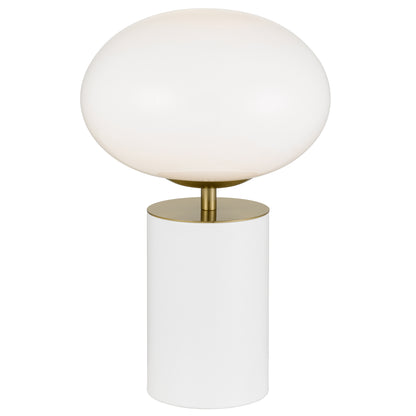 TFS TOUCH TABLE LAMP 5wE14 3000K D200 H320 WHITE 9001 / GOLD/ OPAL GLOSS