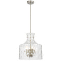 Vitamark TFS 4LT PENDANT 4x25wE14max D:380 H:420 ROD 1.5m NICKEL MAT/ CLEAR WATER STREAK