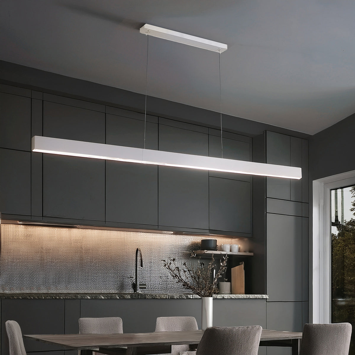 Olympia TFS 240 PENDANT 60wLED TUYA L:2400H:50W:75 WHITE 4200Lm CAB:2m