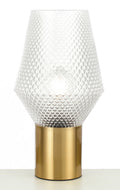 TFS TABLE LAMP 25wE27max D200 H350 CLEAR / ANT.GOLD
