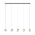 Zanoshade TFS 5 LTS BAR PENDANT 5x5wLED 3000K 1540Lm cab2M L960 W90 CHROME/BUBBLE GLASS