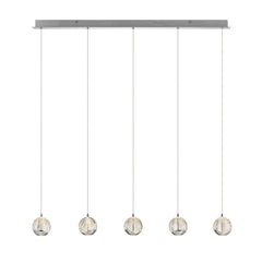 Zanoshade TFS 5 LTS BAR PENDANT 5x5wLED 3000K 1540Lm cab2M L960 W90 CHROME/BUBBLE GLASS