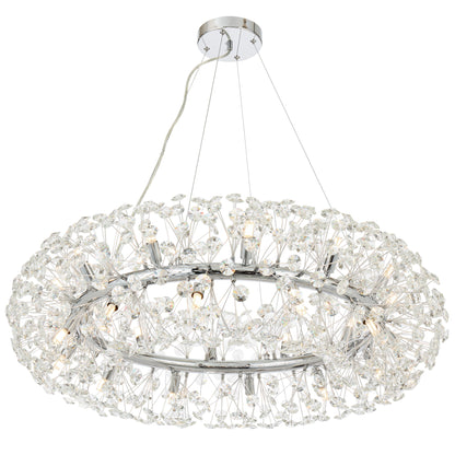 Faro TFS 24LT PENDANT 24x6wG9max D:900 H:350 CRY H13 CRYS H130 CAB 2M CHROME/ CLEAR