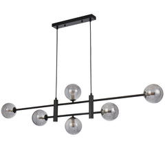 Aosta TFS 6LT PENDANT 6x6wG9max KIT L1300 W120 H355 CAB2m BLACK / SMOKE
