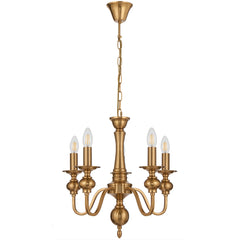 Rivaton TFS 5LT PENDANT 5x25wE14max D:450 H:430 chain 2m COPPER