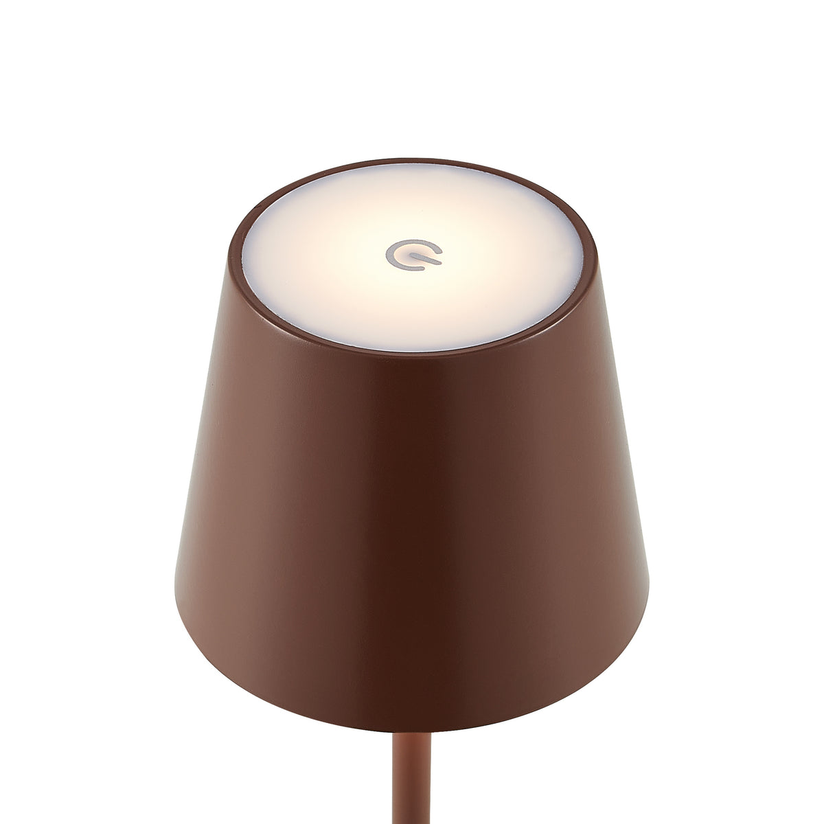 TFS RECHARGEABLE TABLE LAMP 3wLED D108 H380 IP54 1.5M 3000 K 300LM 2X2000mah BROWN SATIN