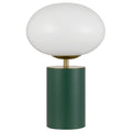 TFS TOUCH TABLE LAMP 5wE14 3000K D200 H320 GREEN 6028/ GOLD/ OPAL GLOSS