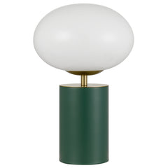 TFS TOUCH TABLE LAMP 5wE14 3000K D200 H320 GREEN 6028/ GOLD/ OPAL GLOSS