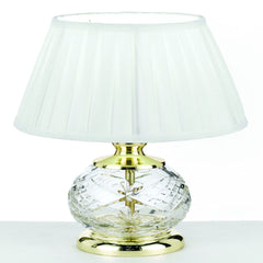 Murcia TFS Table Lamp – Gold & White Finish