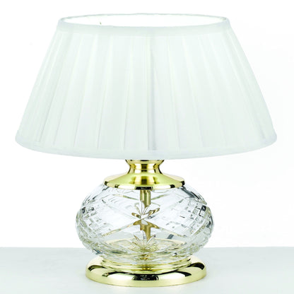 Murcia TFS Table Lamp – Gold & White Finish