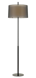 TFS FLOOR LAMP (2-PART KIT) 40wE27max H:1500 D: 430 BLACK body / BLACK&WHITE shade
