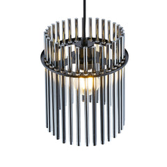 Cantostone TFS PENDANT 25wE27max D200 H260 CAB 2m BLACK MATT/ SMOKE