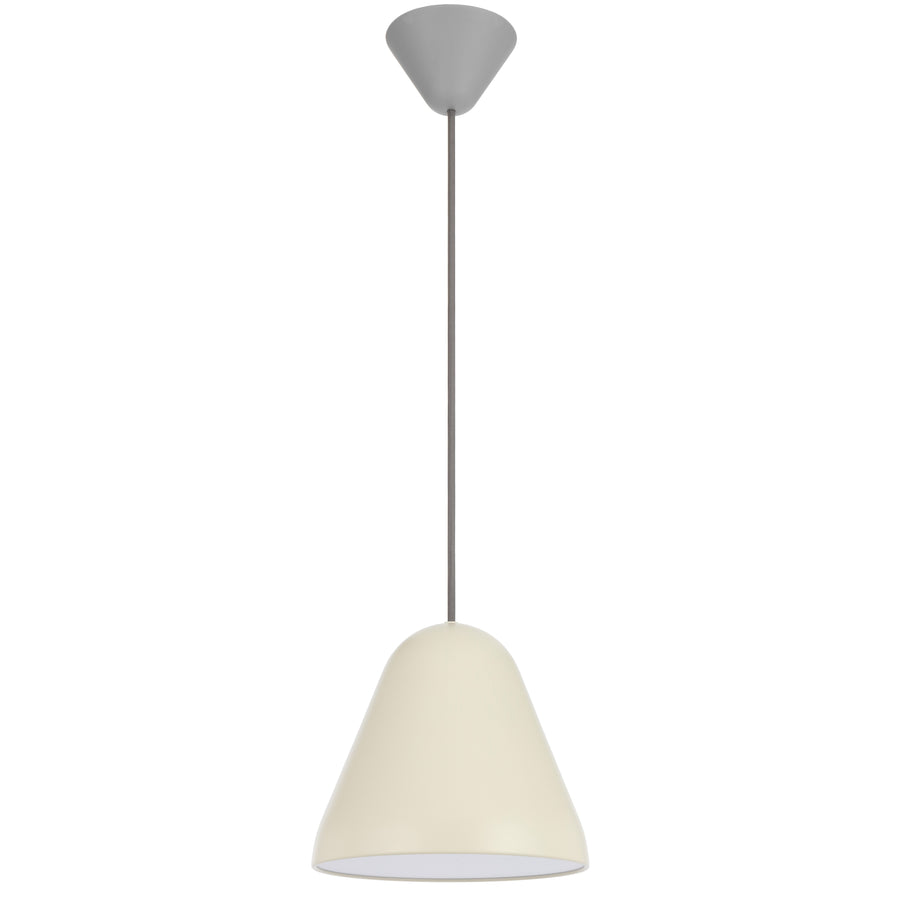 TFS 22CM PENDANT 25wE27max D220 H195 CAB 2M BEIGE SATIN