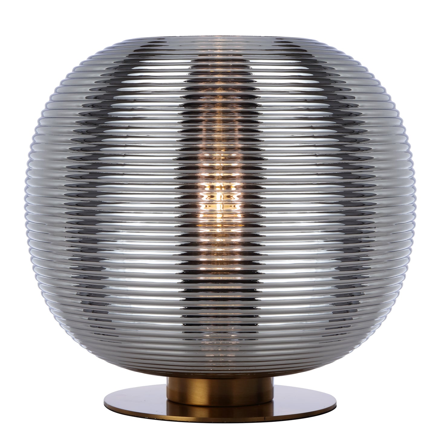 Vigo Table Lamp 25W E27 – Antique Gold & Chrome Glass