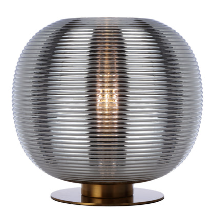 Vigo Table Lamp 25W E27 – Antique Gold & Chrome Glass