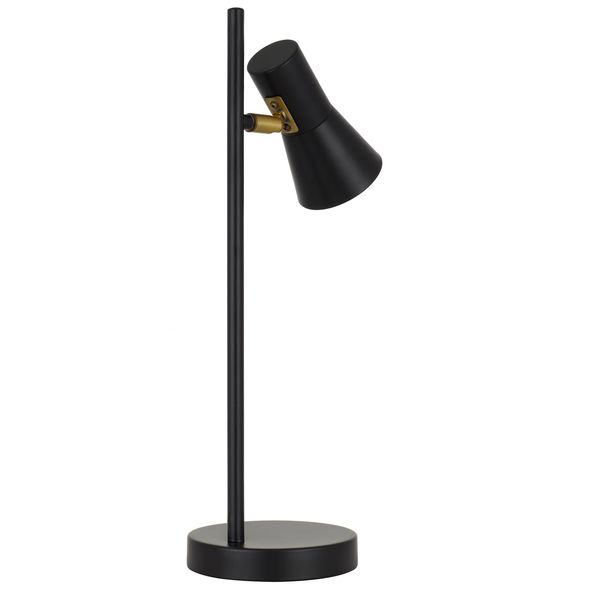 TFS TABLE LAMP 6wGU10max 174x140x450 INLINE SWT BLACK SATIN/BRAS/GOLDEN INSIDE