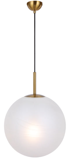 TFS 16 PENDANT 25w E27 D:400 CAB:2m ANTI GOLD / ALABASTRO