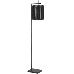 TFS FLOOR LAMP 25wE27max L325 W250 H1500 foot swt GUN METAL / BLACK STRING