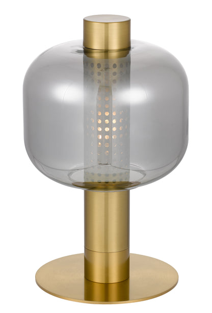 TFS TABLE LAMP 25wE27max D:250 H:400 Inline Switch GOLD / SMOKE
