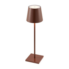 TFS RECHARGEABLE TABLE LAMP 3wLED D108 H380 IP54 1.5M 3000 K 300LM 2X2000mah BROWN SATIN