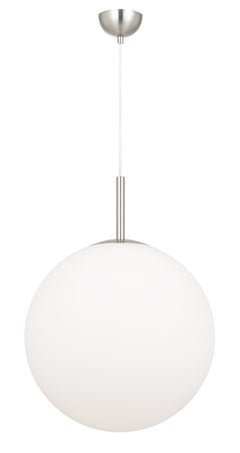 TFS 16 PENDANT 25w E27 D:400 CAB:2m NICKEL / OPAL MATT