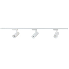 TFS 65 TRACKSPOT 3x18wCOB 3CCT 24d 65*130_Track 1000mm WHITE (single phase 3 wire)