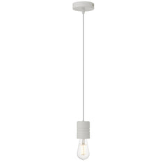 TFS CORD SET 25wE27max wSHADE RING L:2400 WHITE / WHITE