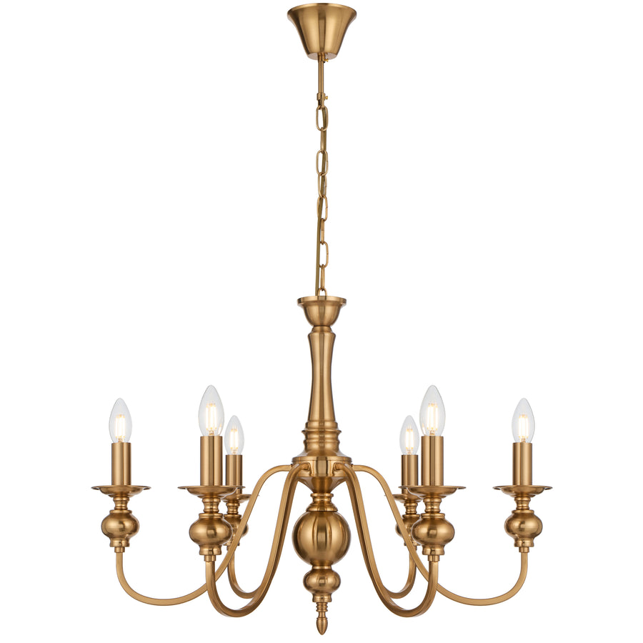 Zanoform TFS 6LT PENDANT 6x25wE14max D:680 H:500 chain 2m COPPER
